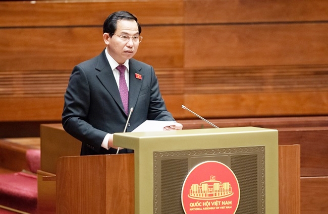 Chủ nhiệm Ủy ban Tài chính, Ngân sách của Quốc hội Lê Quang Mạnh trình bày Báo cáo giải trình, tiếp thu, chỉnh lý dự thảo Luật Giá (sửa đổi)