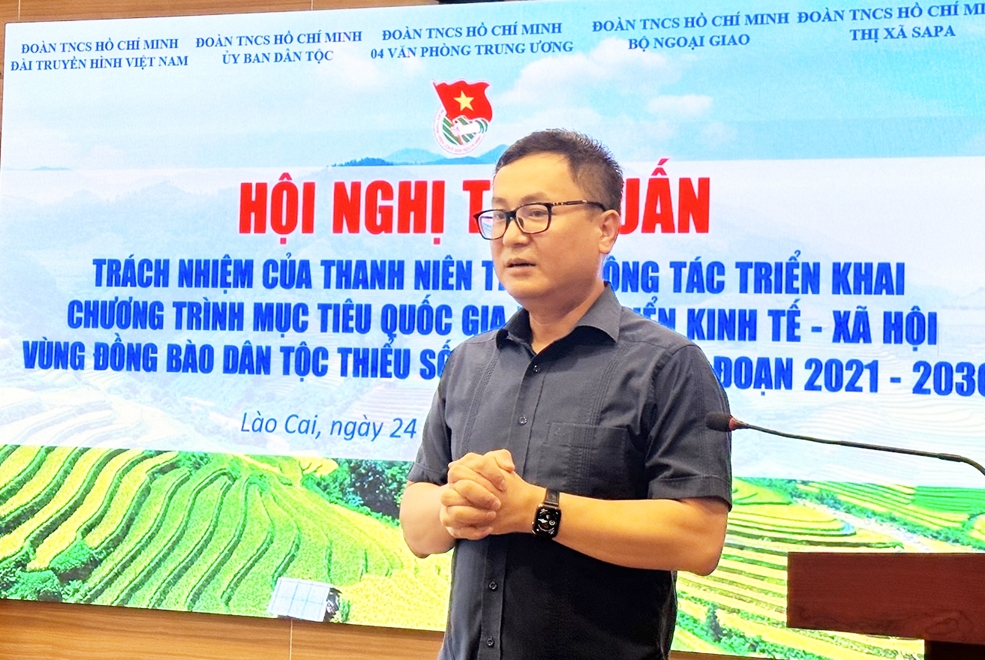 Ông Hà Việt Quân - Vụ trưởng, Chánh Văn phòng Điều phối Chương trình MTQG 1719 tại Hội nghị