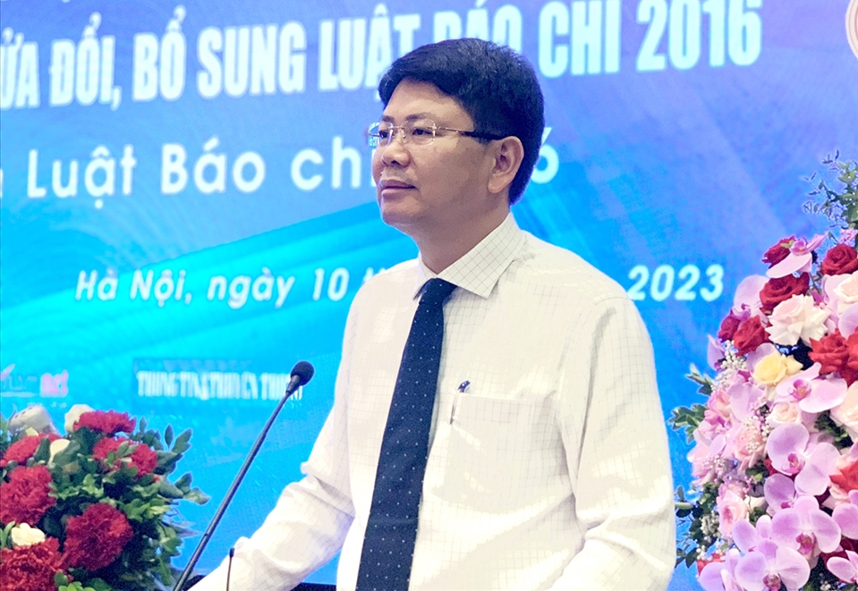 Thứ trưởng Bộ Tư pháp Nguyễn Thanh Tịnh phát biểu tại Hội thảo