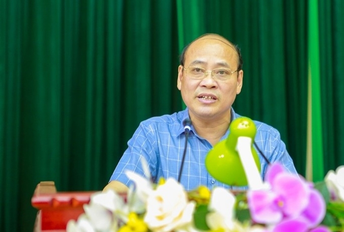 Phó Giám đốc Sở Thông tin và Truyền thông Lê Văn Nam phát biểu tại Hội nghị