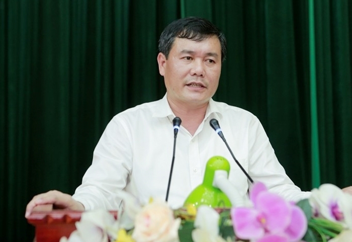 Phó Trưởng Ban Tuyên giáo Tỉnh ủy Phạm Văn Tuấn phát biểu tại Hội nghị