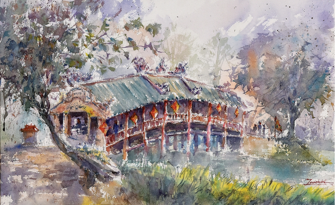 (TIN PV) Triển lãm 100 tác phẩm hội họa về Di sản văn hóa Việt Nam 7