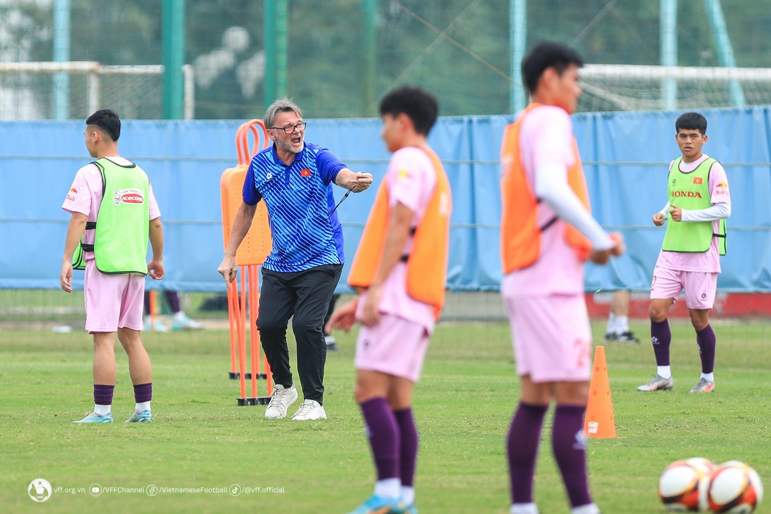 Đội tuyển Việt Nam đang tích cực tập luyện chuẩn bị cho Asian Cup 2023 (Ảnh VFF)