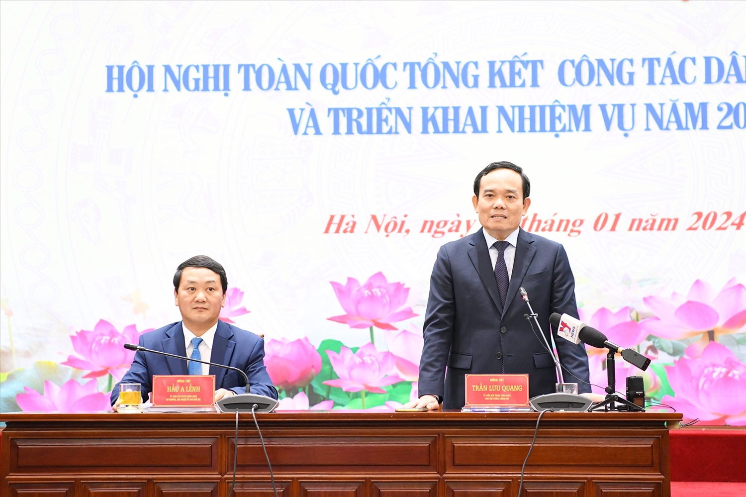 Phó Thủ tướng Chính phủ Trần Lưu Quang phát biểu chỉ đạo tại Hội nghị
