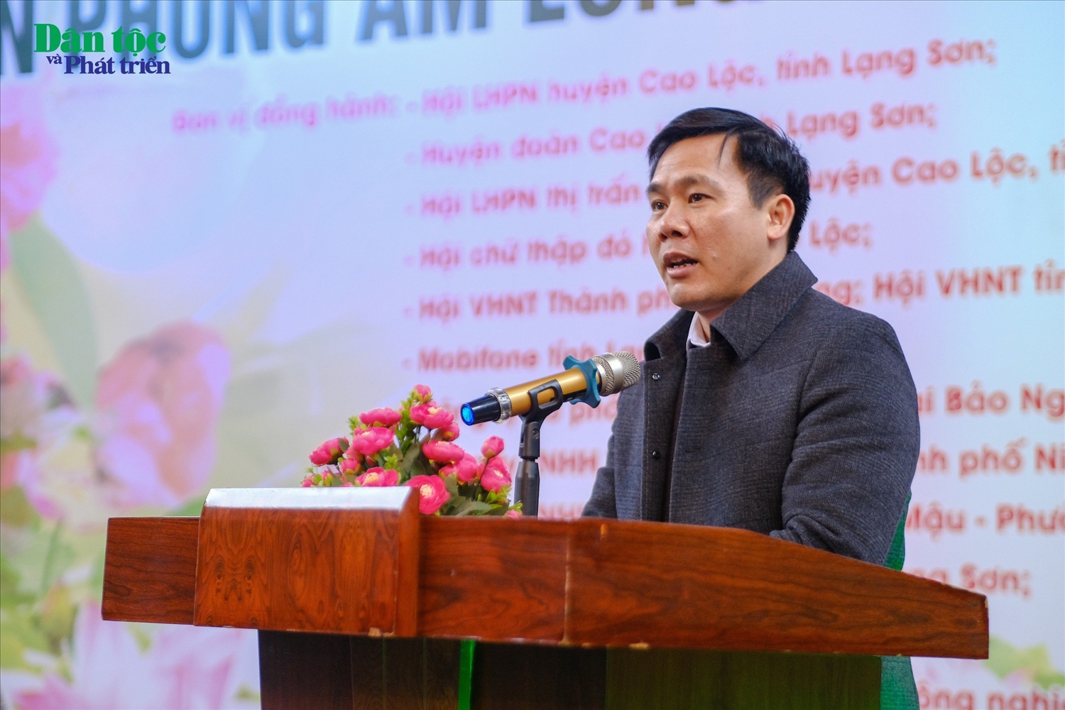 Phó Chủ tịch UBND huyện Cao Lộc Nguyễn Văn Thịnh phát biểu tại chương trình