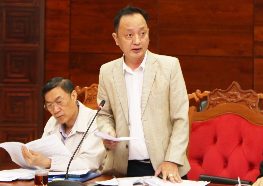 Phó Trưởng Ban Dân tộc tỉnh Đắk Lắk Hà Huy Quang báo cáo Dự thảo Kế hoạch Đại hội