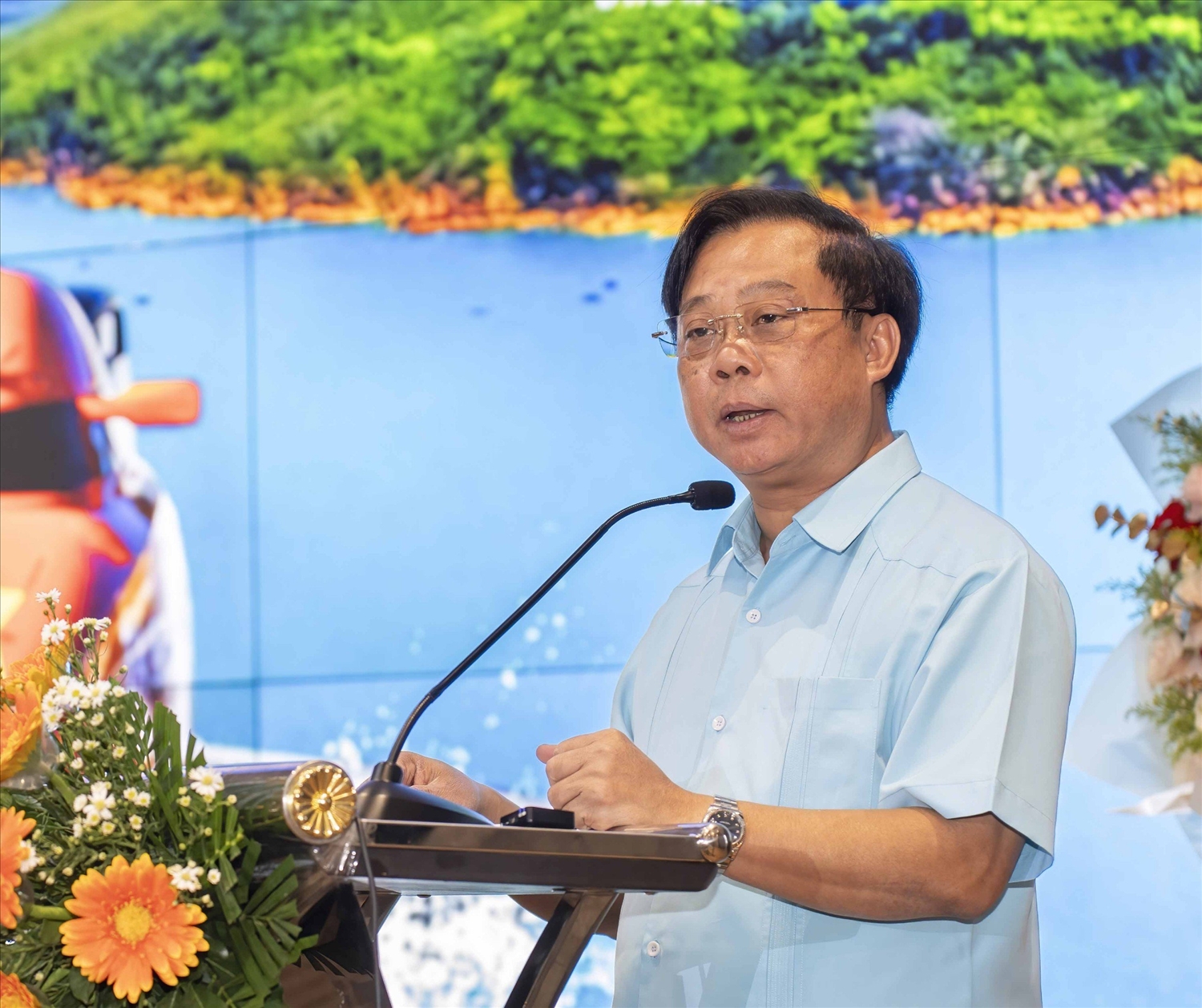 Phó Cục Trưởng Cục Du Lịch Quốc Gia Việt Nam Phạm Văn Thủy phát biểu tại Hội nghị