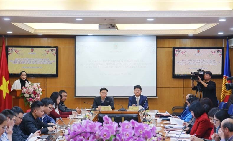 (Tin Hoàng Thanh) Bộ Tư pháp họp báo Quý IV-2023, gặp mặt nhà báo, phóng viên, cơ quan báo chí dịp Tết nguyên đán 2024
