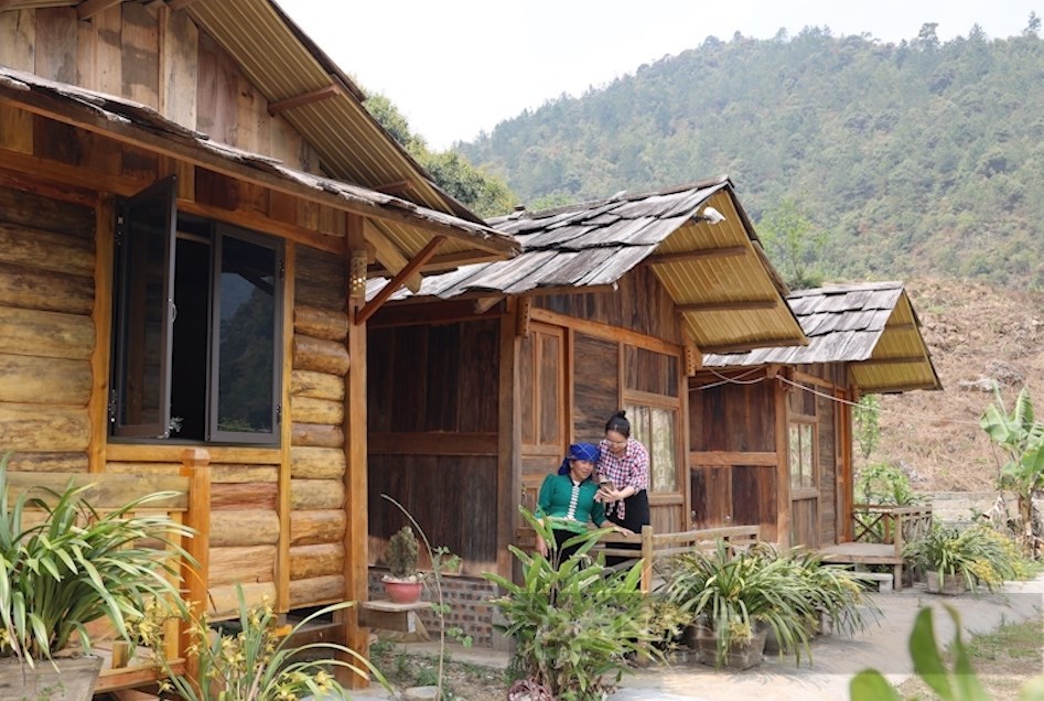Nhiều hộ gia đình trên địa bàn xã Ngọc Chiến đầu tư xây dựng các Homestay để phục vụ khách du lịch. 