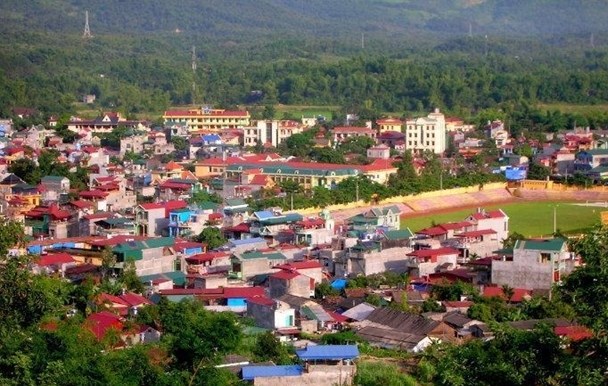 Một góc thị trấn Điện Biên Đông, huyện Điện Điên Đông hôm nay