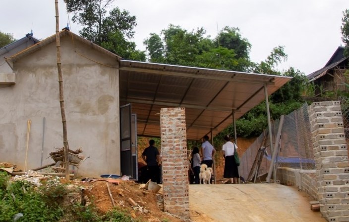 Căn nhà mới được xây dựng theo nguồn vốn hỗ trợ từ CTMTQG về giảm nghèo bền vững.