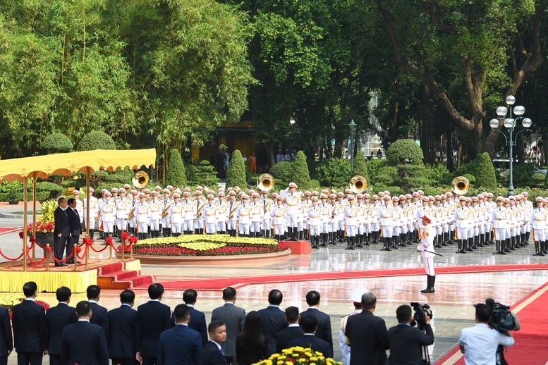 Thủ tướng Phạm Minh Chính chủ trì Lễ đón chính thức Thủ tướng Trung Quốc Lý Cường 5