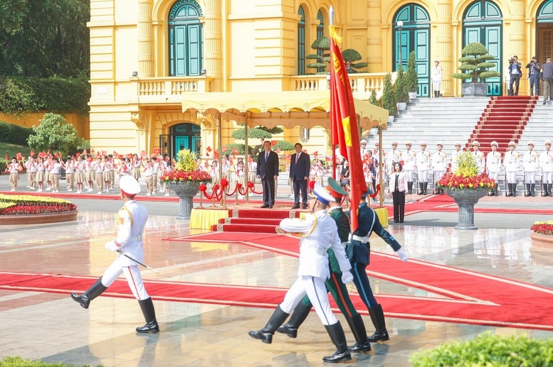 Thủ tướng Phạm Minh Chính chủ trì Lễ đón chính thức Thủ tướng Trung Quốc Lý Cường 6