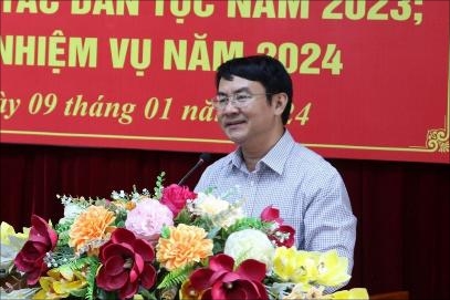 Ông Nguyễn Văn Khang, Trưởng Ban Dân tộc tỉnh Đồng Nai, Phó trưởng Ban Tổ chức Đại hội Đại biểu các DTTS tỉnh Sóc Trăng lần IV - năm 2024