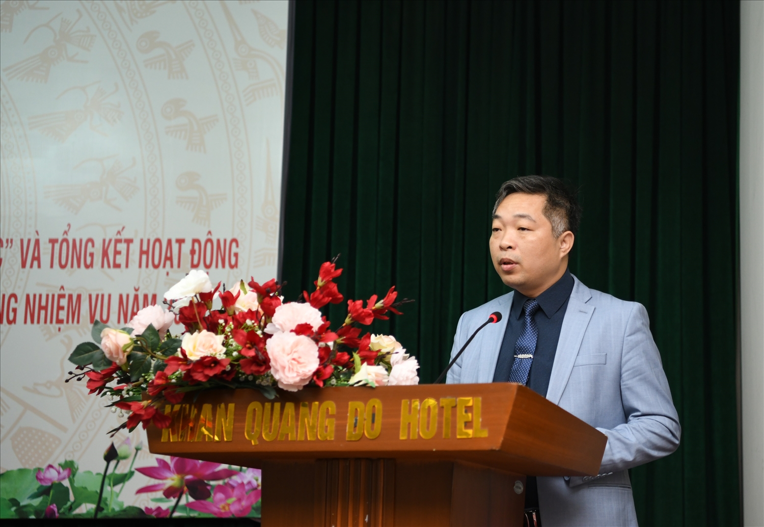 PGS.TS Trần Trung, Giám đốc Học viện Dân tộc, Phó Chủ tịch Hội đồng KH&CN UBDT phát biểu tại Hội thảo