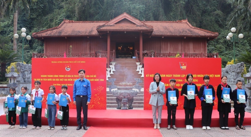 (Ban chuyên đề - tin CĐ Ban Dân tộc CB) Cao Bằng: Khánh thành công trình thanh niên "Số hóa Khu di tích Quốc gia đặc biệt địa điểm Chiến thắng Biên giới năm 1950" 1