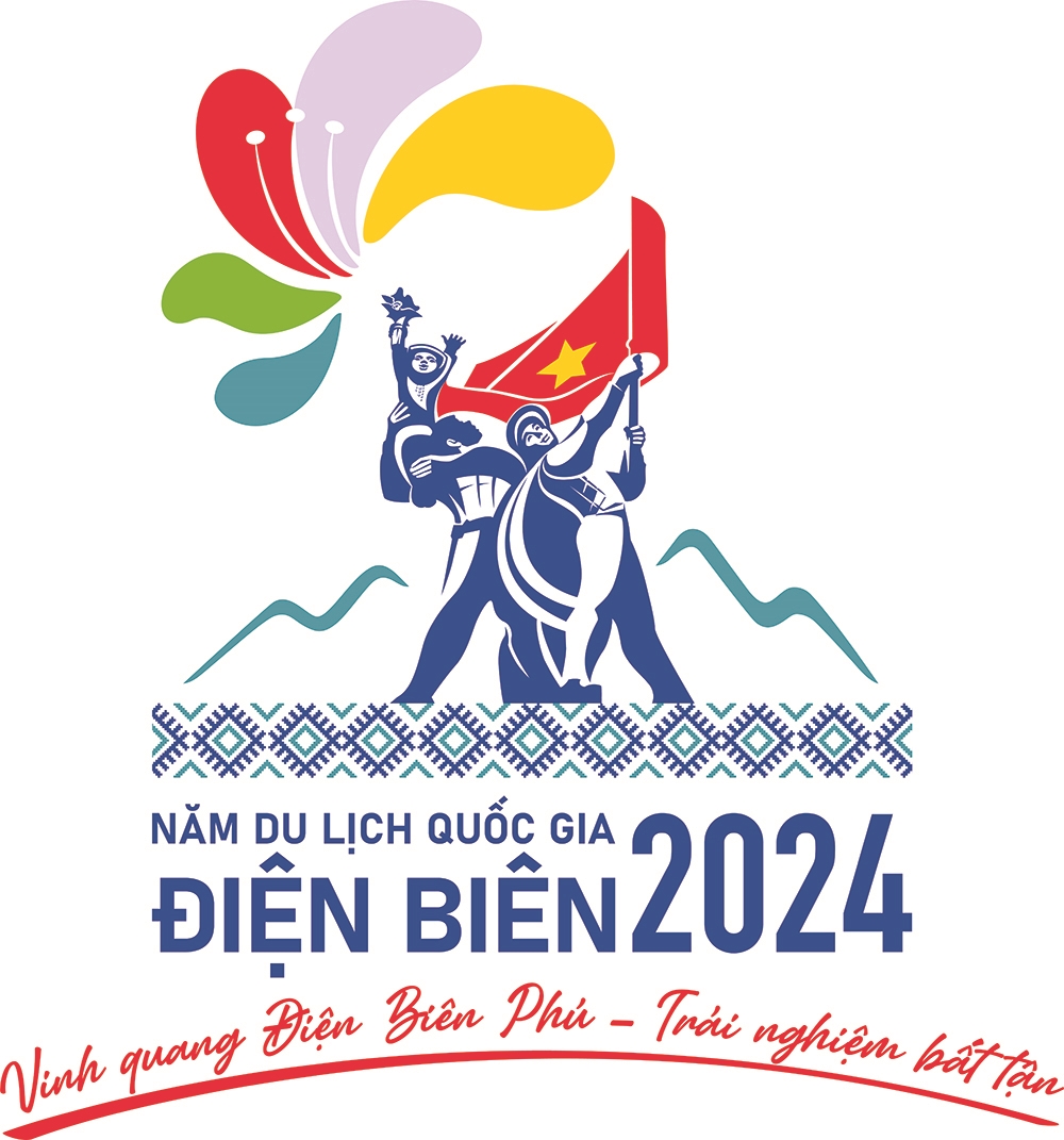 Logo Năm Du lịch quốc gia - Điện Biên 2024.