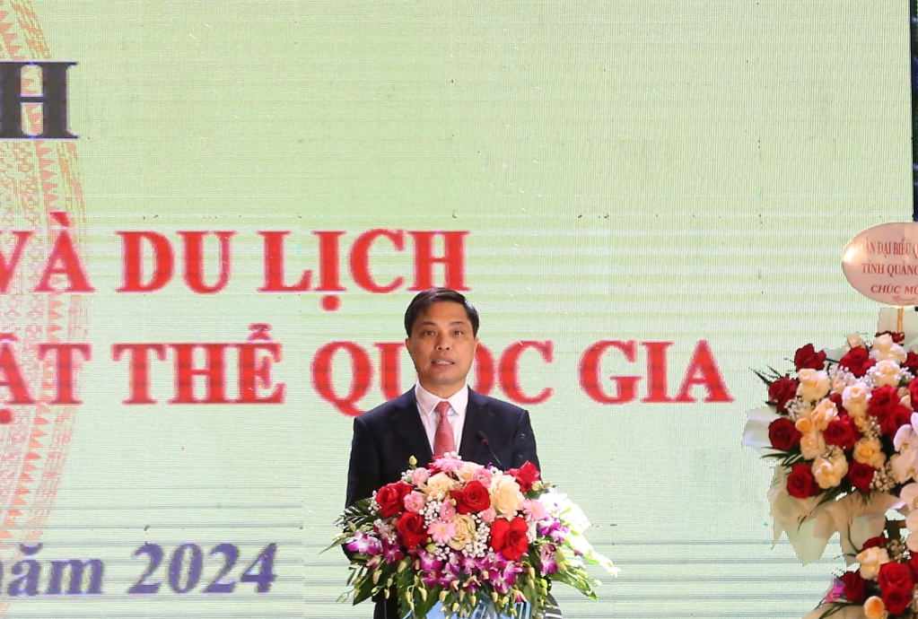 Phó Chủ tịch UBND tỉnh Quảng Ninh Vũ Văn Diện phát biểu chỉ đạo tại buổi lễ