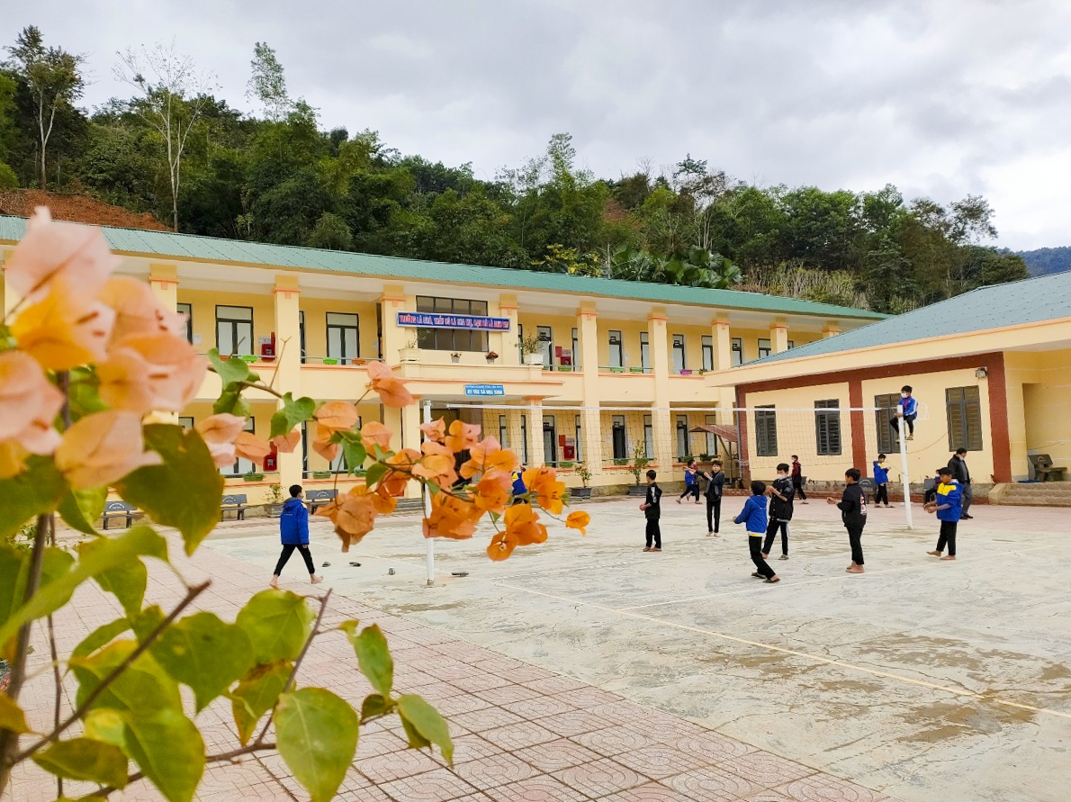 Trường PTDTBTTHCS Yên Tĩnh được xây dựng mới sau cơn lũ năm 2016