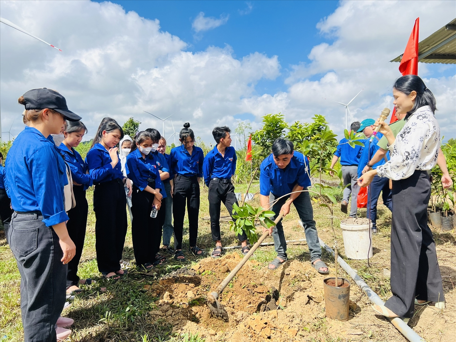 Đoàn viên, thanh niên xã Cửu An (thị xã An Khê) được tập huấn kỹ thuật chăm sóc cây trồng