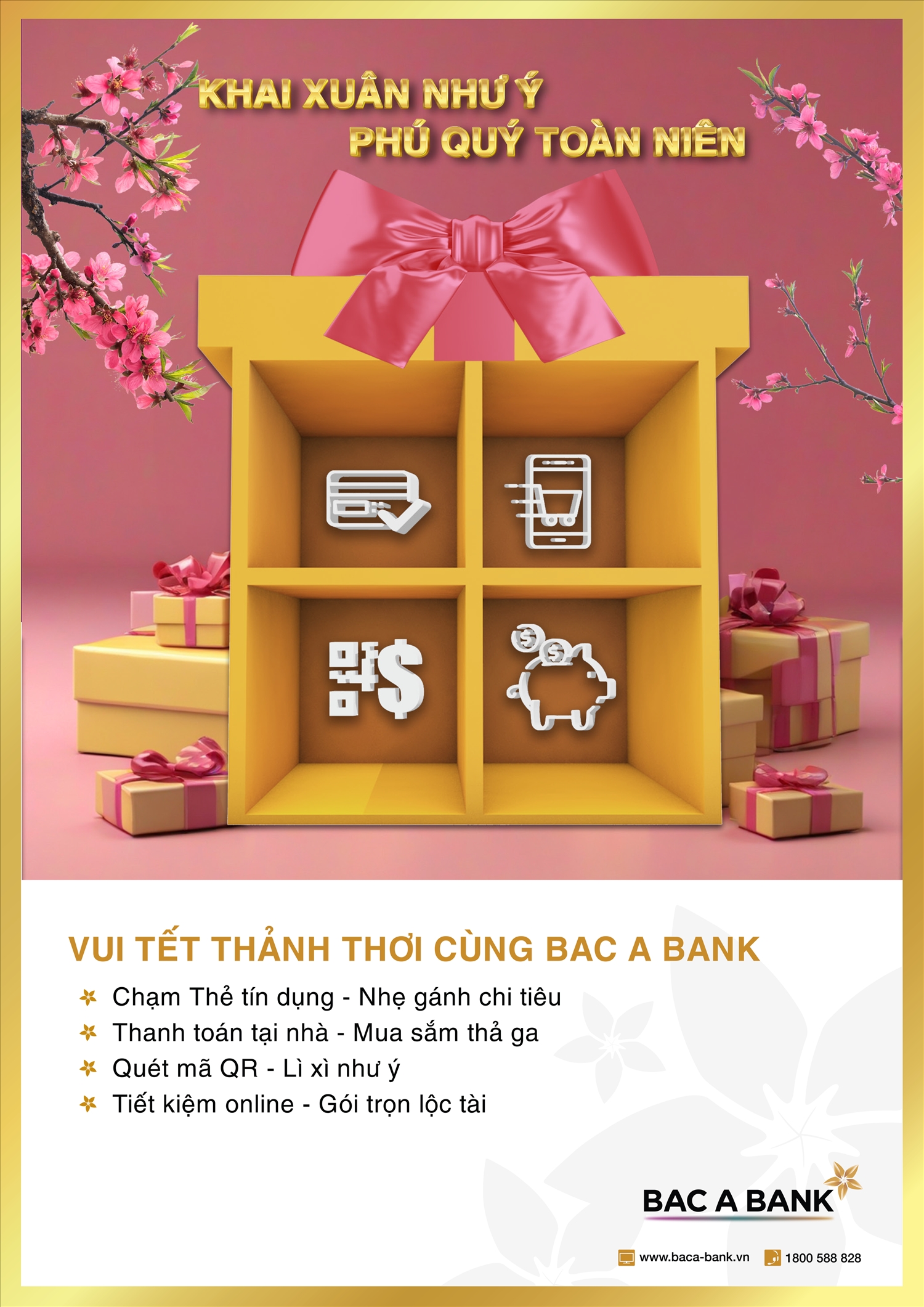 Ngân hàng TMCP Bắc Á (BAC A BANK) chúc mừng năm mới