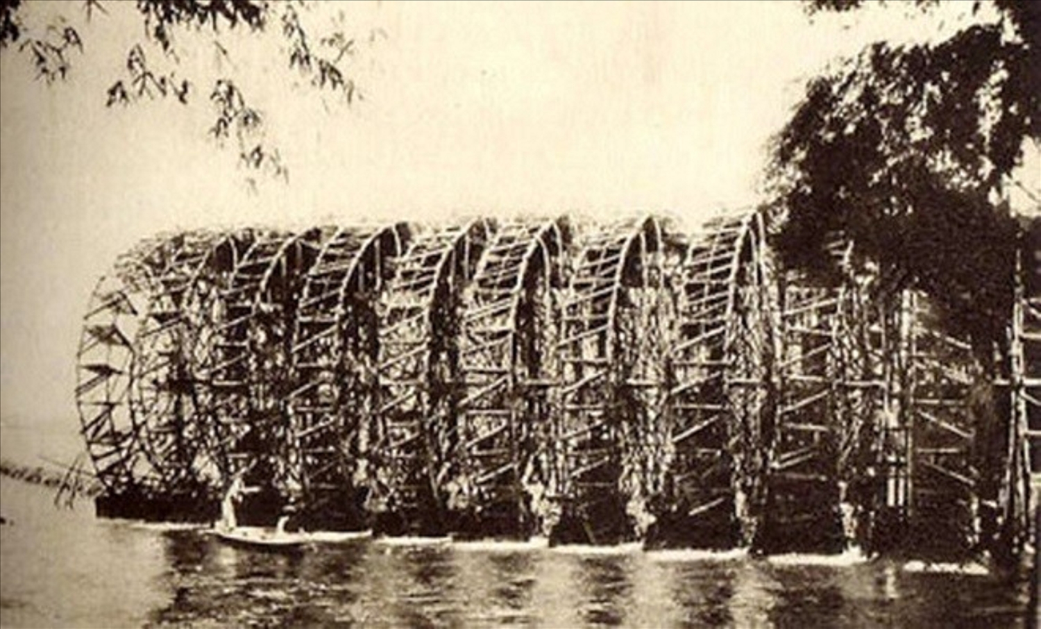 Bờ xe nước trên sông Trà năm xưa (Ảnh tư liệu)