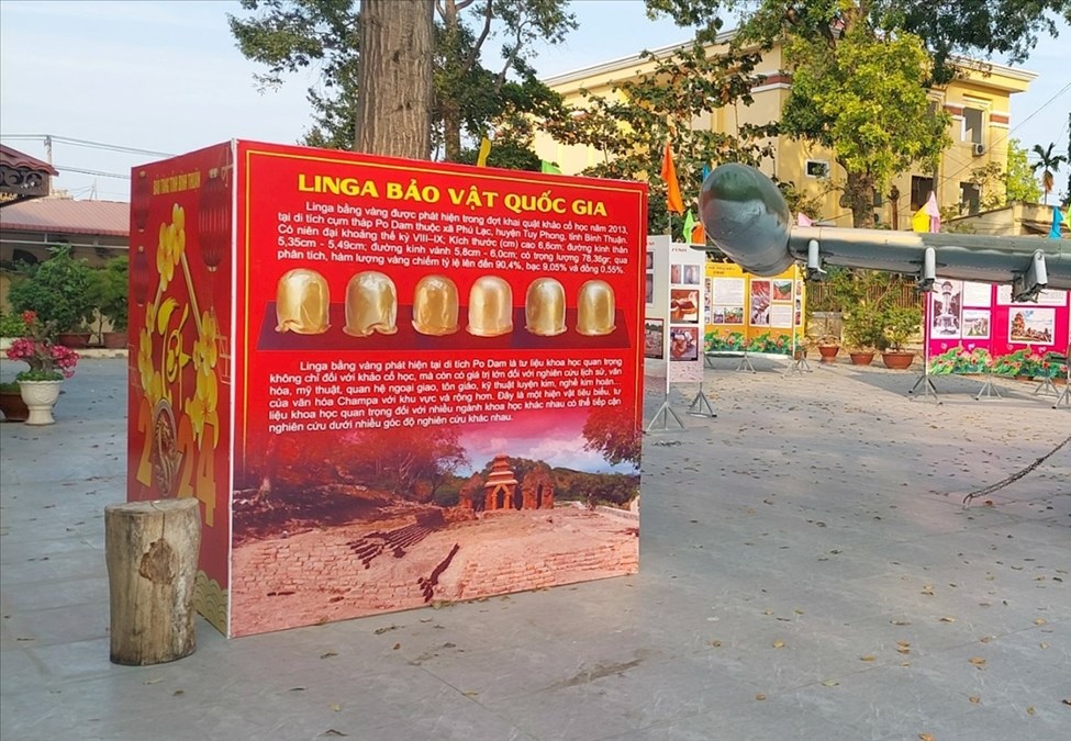 Trưng bày giới thiệu bảo vật quốc gia Linga vàng tại Bảo tàng tỉnh Bình Thuận