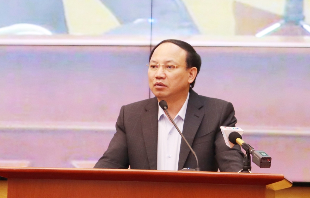 Bí thư Tỉnh ủy Nguyễn Xuân Ký phát biểu chỉ đạo tại Hội nghị