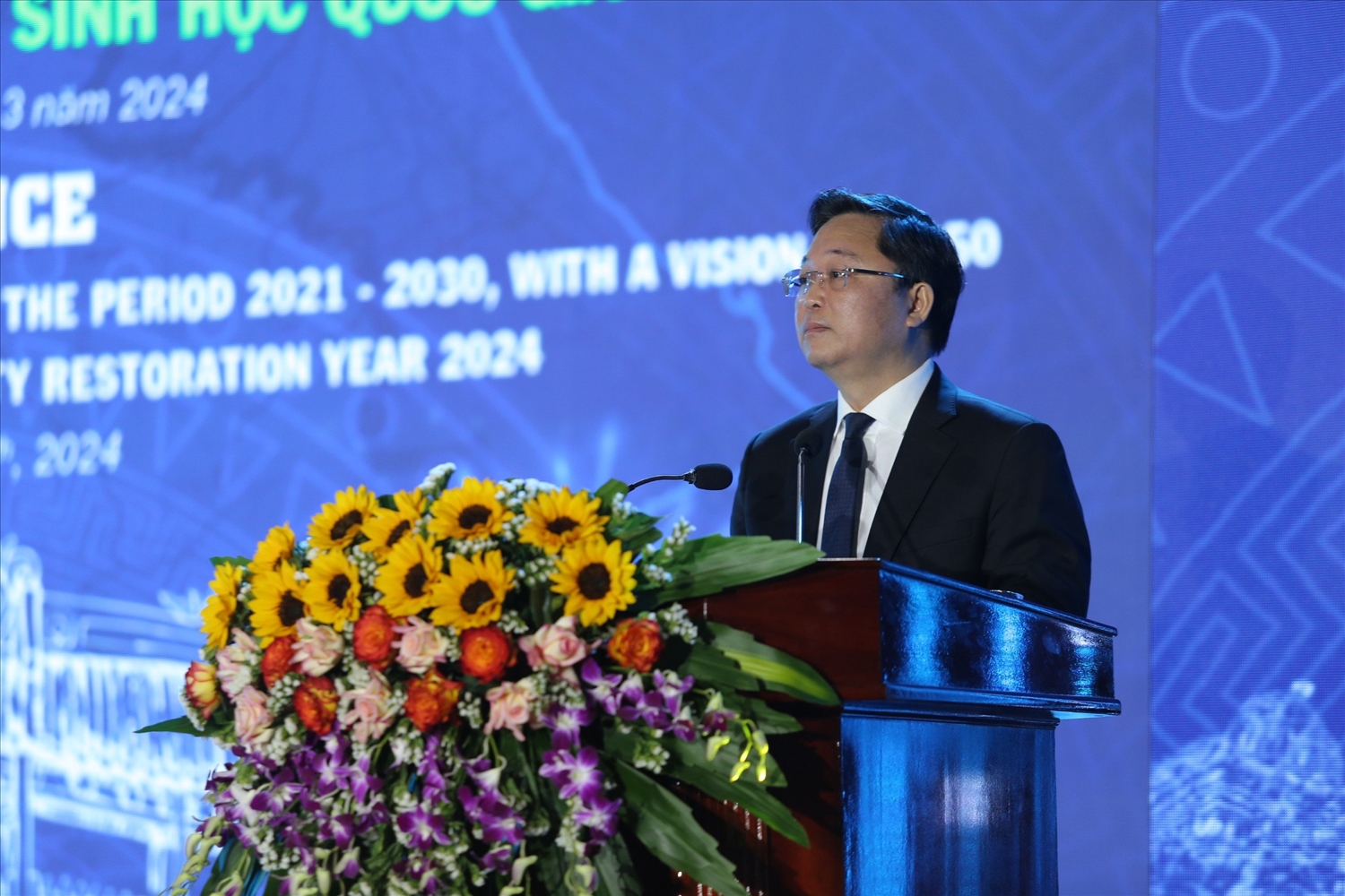 Chủ tịch UBND tỉnh Quảng Nam Lê Trí Thanh phát biểu tại Hội nghị công bố quy hoạch