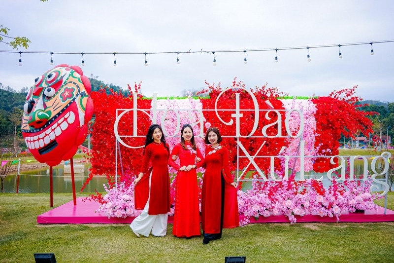 Lễ hội hoa đào xứ Lạng thu hút nhiều bạn trẻ đến Lạng Sơn để check in (Ảnh tư liệu)