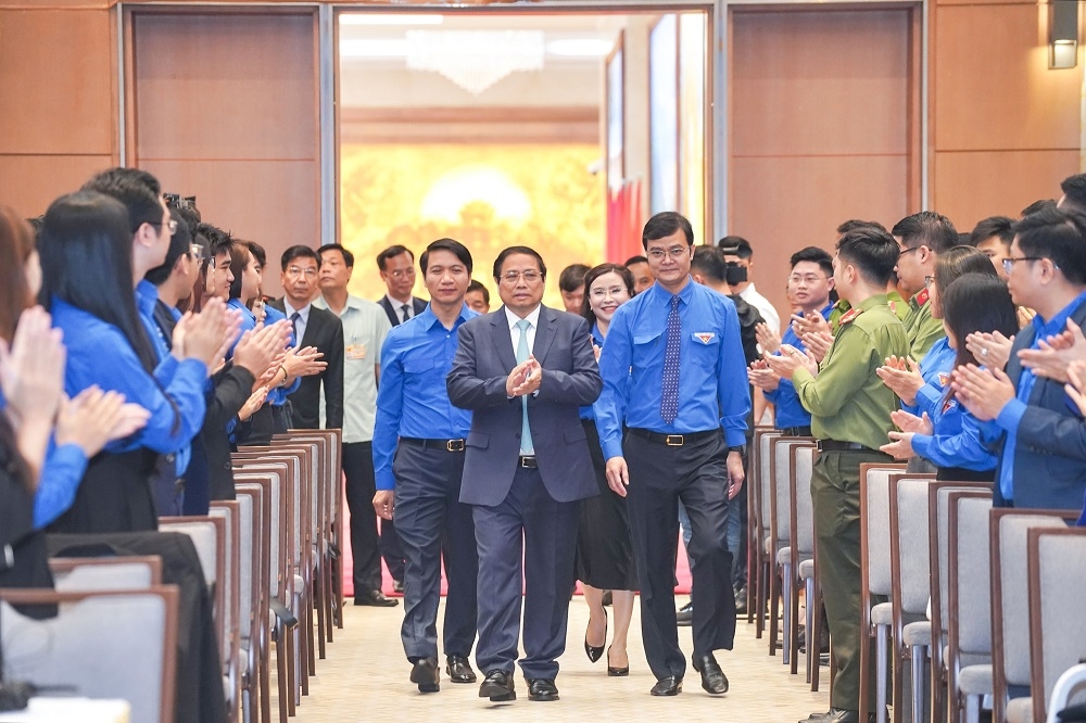 Thủ tướng Chính phủ Phạm Minh Chính đã gặp mặt và đối thoại với thanh niên Việt Nam năm 2024 