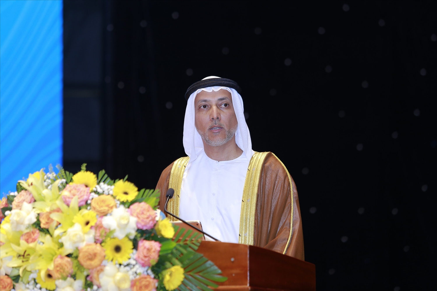 Ông Bader Almatrooshi, Đại sứ đặc mệnh toàn quyền Các Tiểu vương quốc Ả rập thống nhất (UAE) tại Việt Nam chia sẻ tại Hội nghị