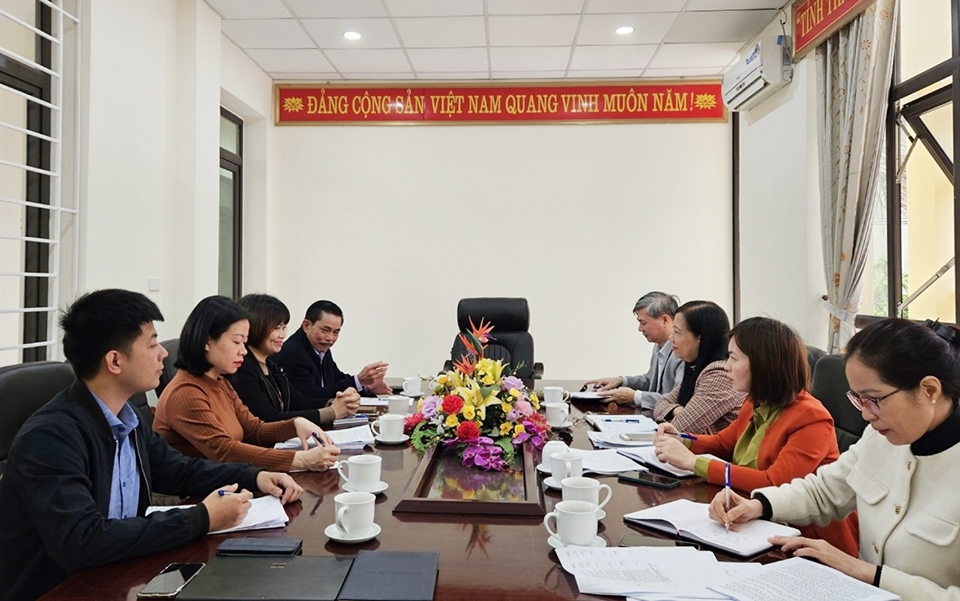 Quang cảnh buổi làm việc giữa Báo Dân tộc và Phát triển với Ban Dân tộc tỉnh Thanh Hóa
