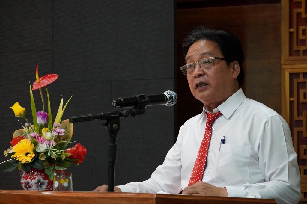 Ông Trần Duy Dũng, Chủ tịch UBND huyện Nam Trà My phát biểu tại Lễ khai trương