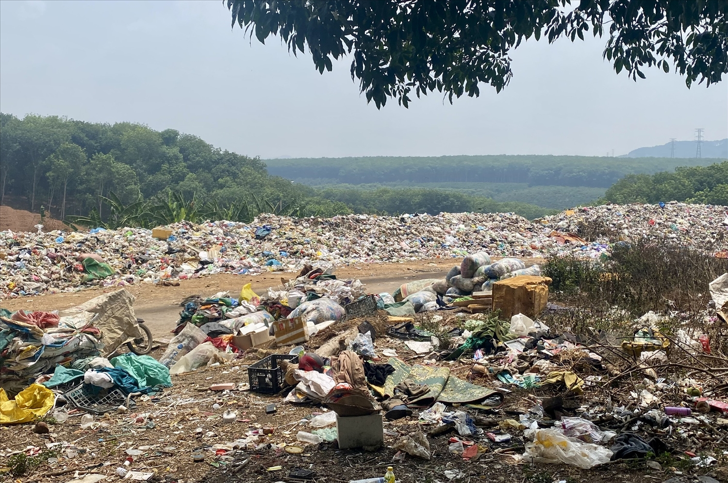 Tình trạng ô nhiễm ở bãi rác ảnh hưởng lớn đến đời sống của người dân ở thôn 2, xã Đăk Kan
