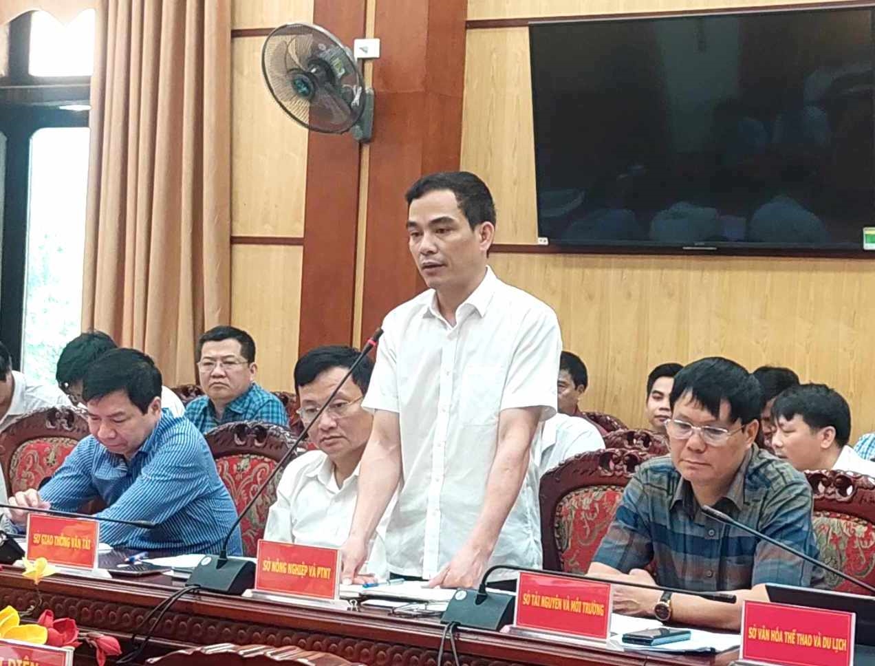 Ông Nguyễn Hoài Nam Phó Giám đốc Sở NN- PTNT Thanh Hóa thông tin về vấn đề này tại cuộc họp giao ban báo chí quý I/2024