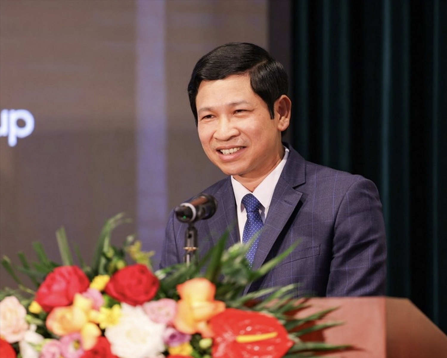 Đồng chí Hồ An Phong, Thứ trưởng Bộ Văn hóa, Thể thao và Du lịch phát biểu tại buổi lễ.