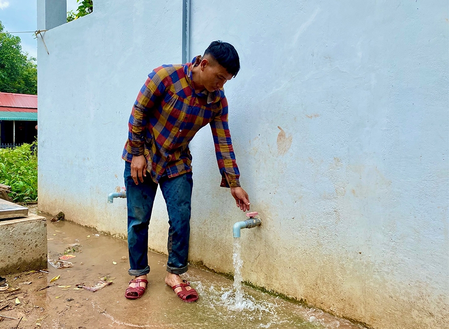 Người dân xã Thanh, huyện Hướng Hóa lo ngại nước giếng khoan chưa hợp vệ sinh, ảnh hưởng đến sức khỏe (Ảnh: N.B).