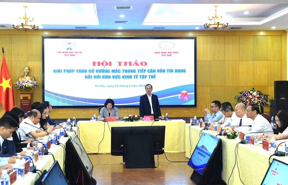 Ngân hàng Nhà nước Việt Nam phối hợp với Liên minh Hợp tác xã Việt Nam tổ chức hội thảo “Giải pháp tháo gỡ vướng mắc trong tiếp cận vốn tín dụng đối với khu vực kinh tế tập thể”