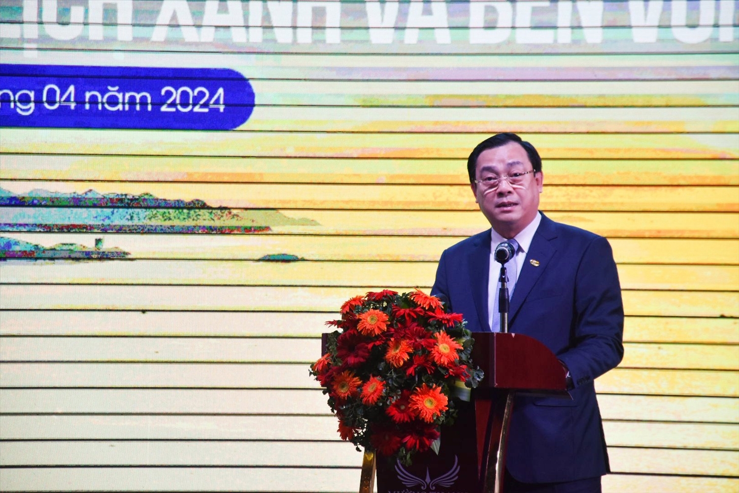 Ông Nguyễn Trùng Khánh, Cục trưởng Cục Du lịch Quốc gia Việt Nam phát biểu tại Hội thảo