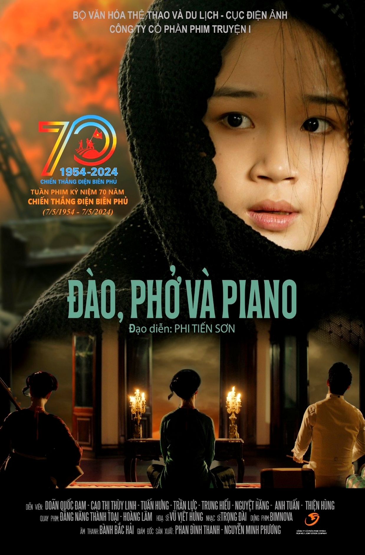 Poster phim truyện “Đào, phở và piano”.