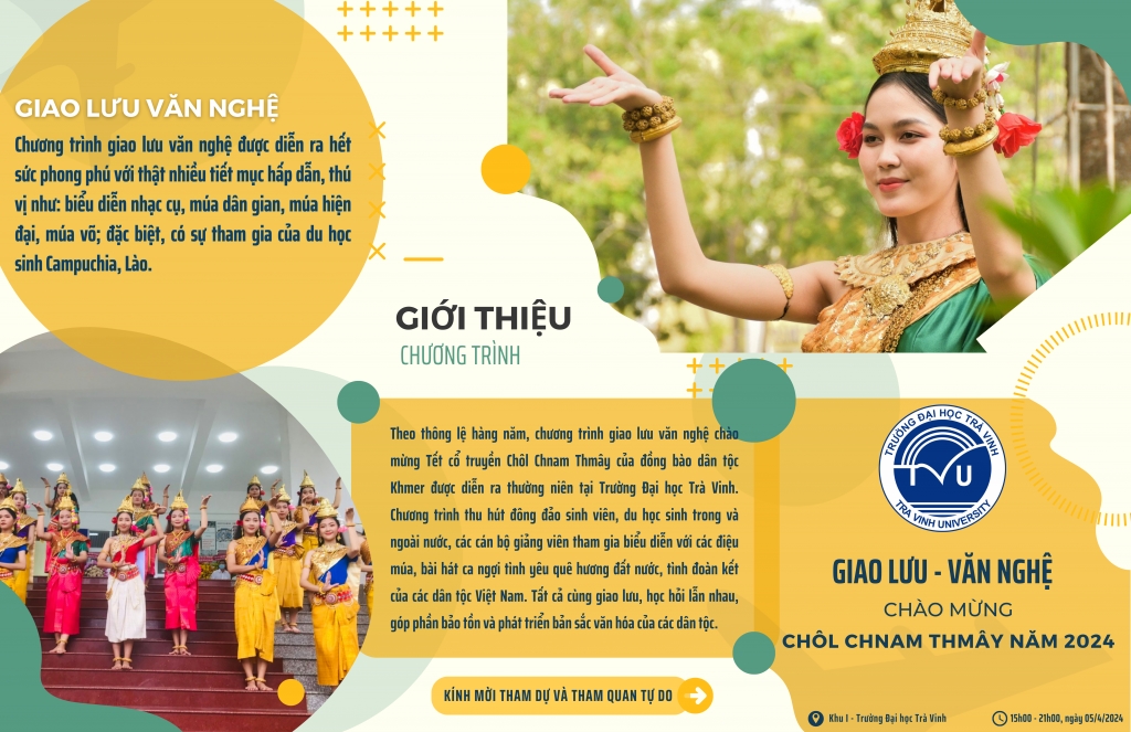 Chương trình giới thiệu các hoạt động đón Tết Chôl Chnăm Thmây tại Trường Đại học Trà Vinh