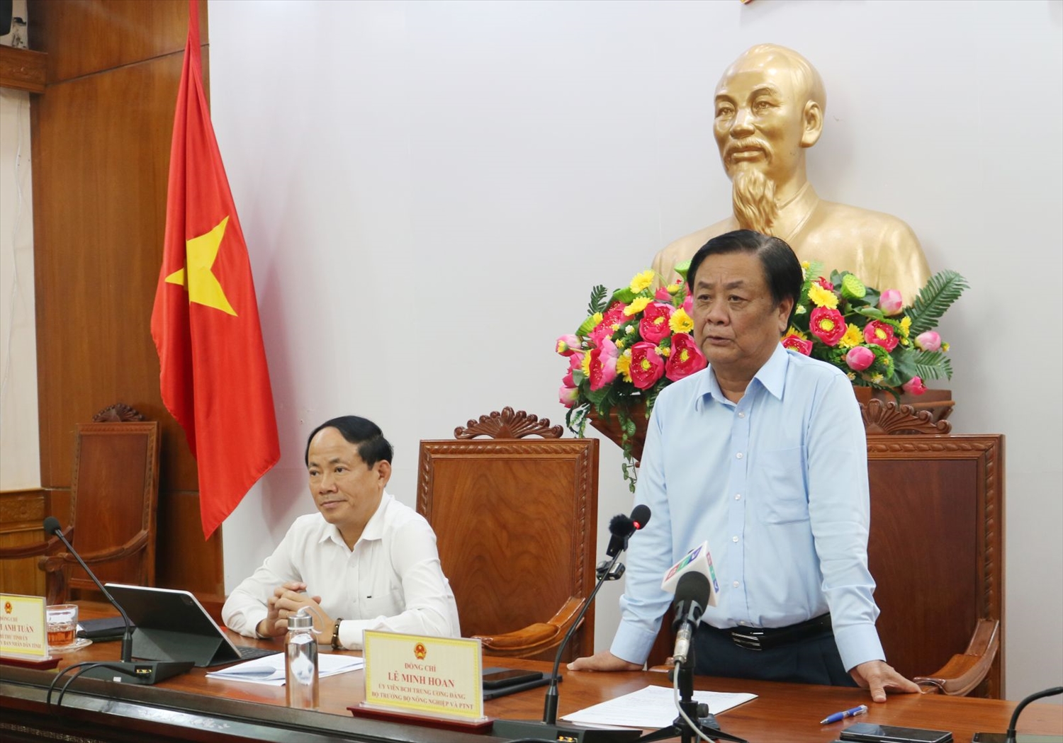 Bộ trưởng Bộ NN&PTNT Lê Minh Hoan phát biểu tại buổi làm việc