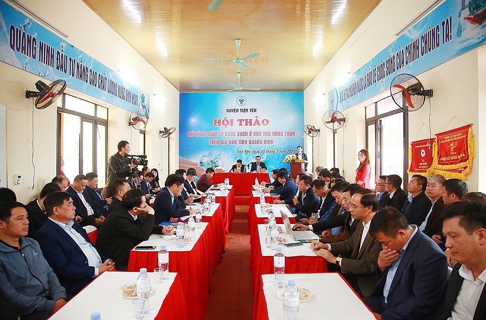 Hội thảo khoa học về mô hình quản lý nước sạch khu vực nông thôn Quảng Ninh đến năm 2025, tổ chức tại huyện Tiên Yên