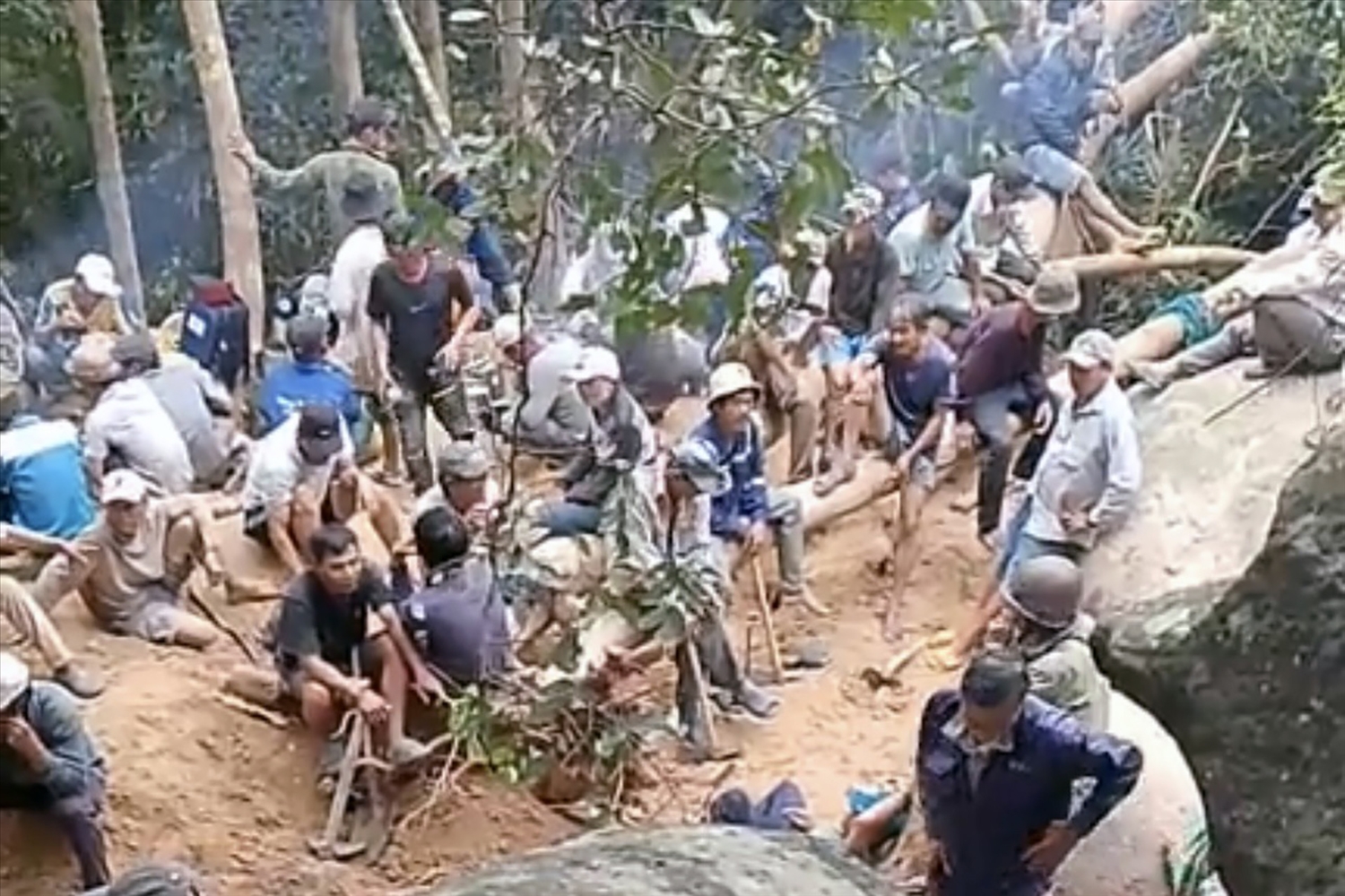Người dân đổ xô vào rừng ở Phú Yên tìm trầm.