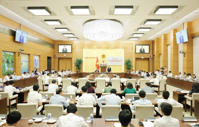(Dẫn nguồn) Hội nghị giữa Đảng đoàn Quốc hội và Ban cán sự Đảng Chính phủ về kỳ họp thứ bảy, Quốc hội khoá XV 1