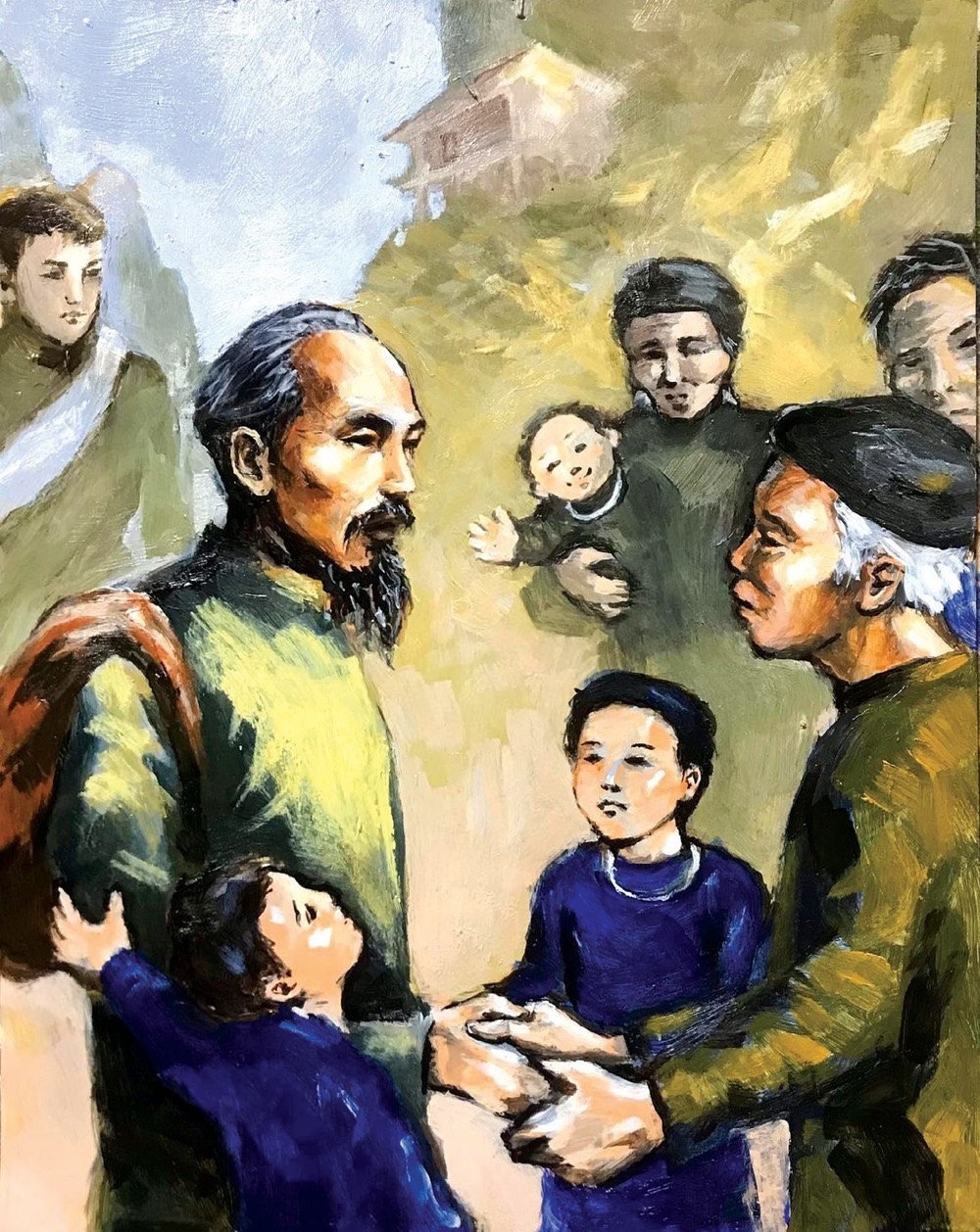 Tình cảm của Chủ tịch Hồ Chí Minh với đồng bào các dân tộc Việt Bắc trong thời gian Người hoạt động ở một số tỉnh miền núi phía Bắc.