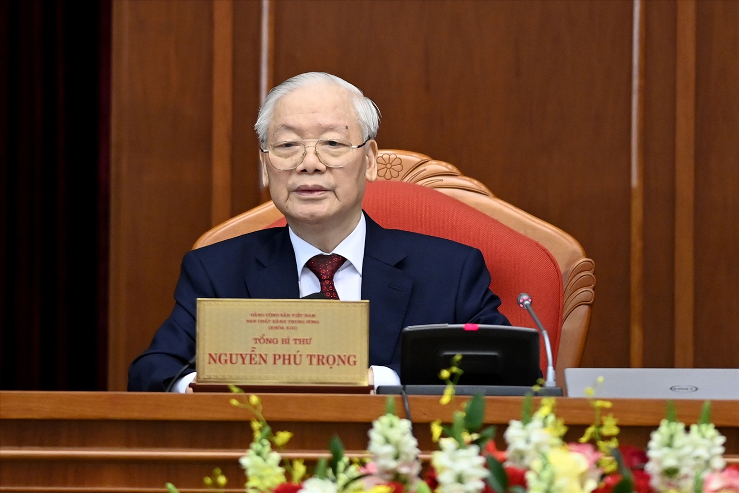 Tổng Bí thư Nguyễn Phú Trọng chủ trì và phát biểu bế mạc Hội nghị Trung ương lần thứ chín, khóa XIII.