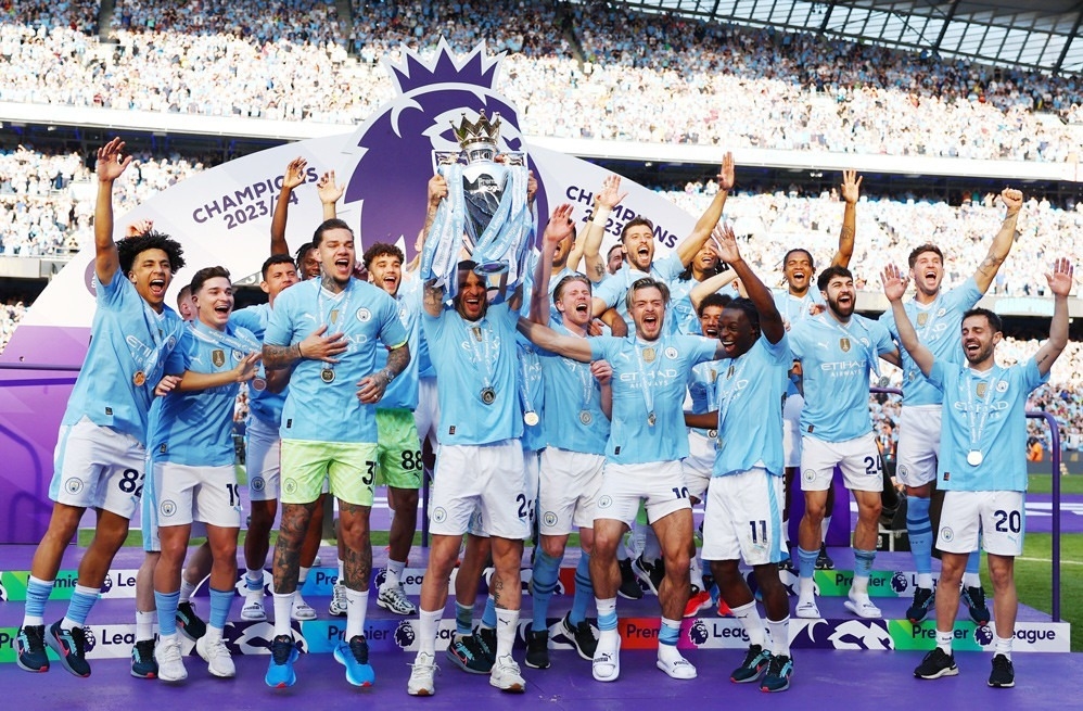 Man City giành chức vô địch lần thứ 4 liên tiếp (Ảnh IT)