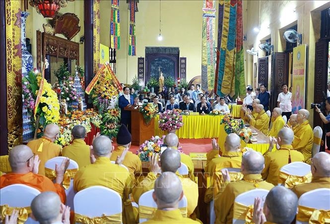 Thủ tướng Phạm Minh Chính chúc mừng các chức sắc, tăng ni, Phật tử Giáo hội Phật giáo Việt Nam nhân dịp Đại lễ Phật đản - Phật lịch 2568.